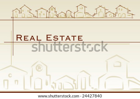 real estate business cards templates. Project card Template classic