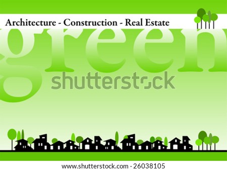 real estate brochure cover design. stock vector : Brochure Cover