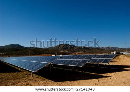 solar power plant in spain. stock photo : Solar power plant - Clean energy in Spain
