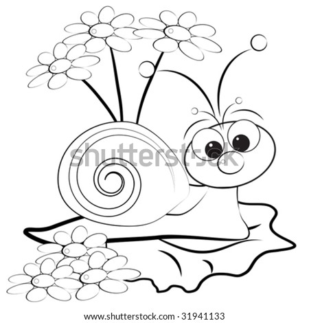 Snail Colouring Pages