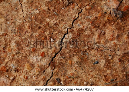 Grunge soil texture detail, cracked soil