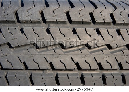 brand new tire close-up