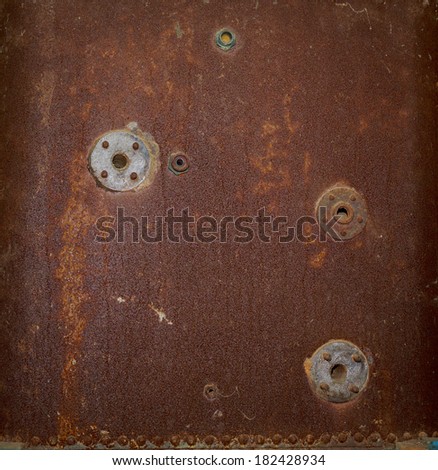 old rusty surface of a boiler for backgrounds.