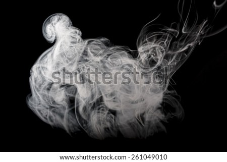 smoke with black background for overlays