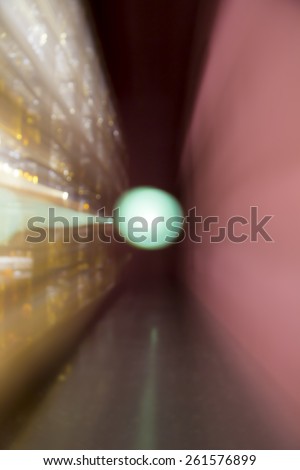 blurred background with bokeh, long exposure with zoom effect