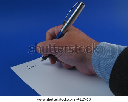 Close-up of hand writing \