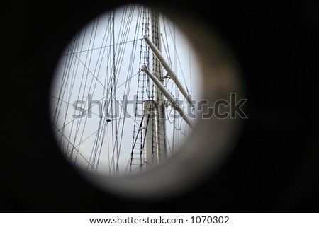 Sailors view through a bull-eye