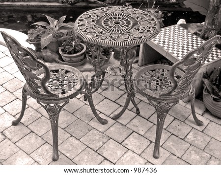 Retro Coffee Table on Vintage Coffee Table And Chair Stock Photo 987436 Shutterstock