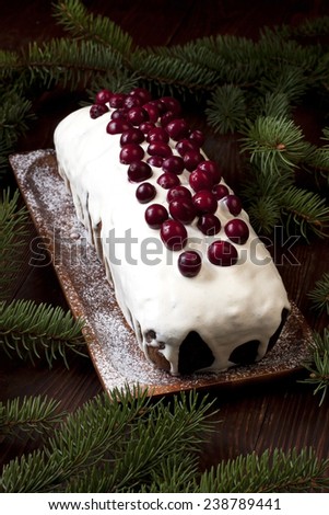 Christmas traditional cake