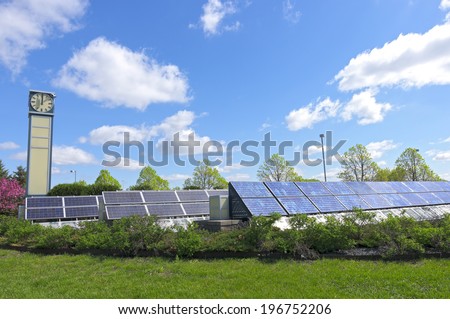 Solar garden supplies electricity at transit station in Burnsville Minnesota