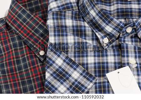 Red and Blue color shirt for men in checked pattern