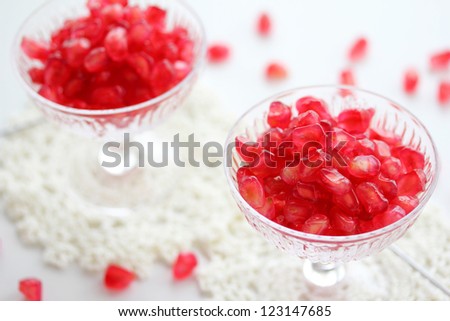 Pomegranates for dessert