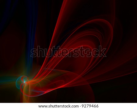red smoke background fractal