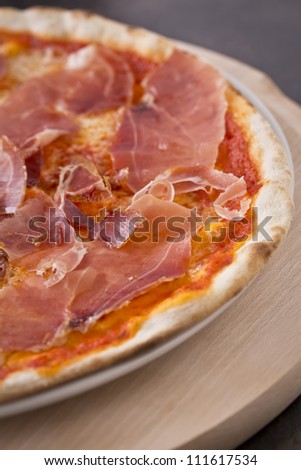 real classic italian pizza on thin crust