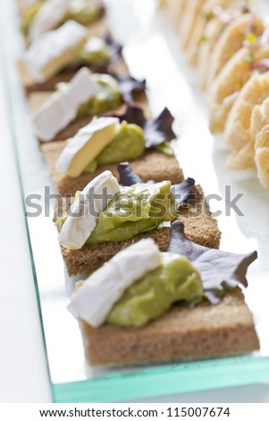 catering snacks, appetizers or finger food