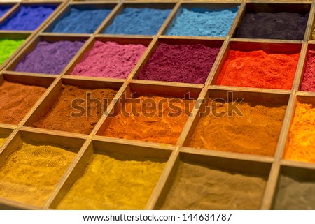 colorful background wit powdered paint