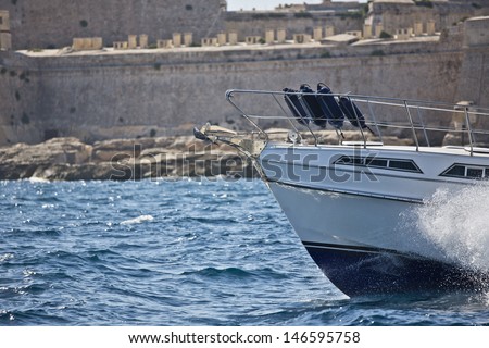 luxury power boat