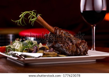 lamb shank and red wine