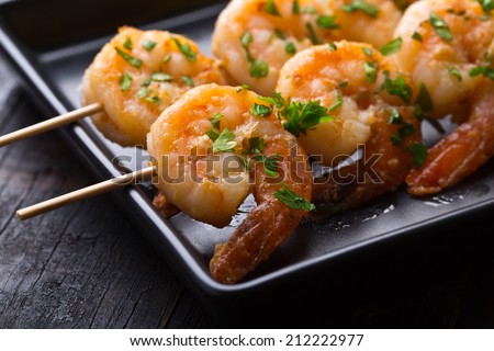 classic shrimp skewers