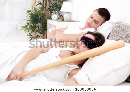 Bad relationship young man depressed about woman