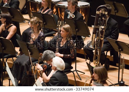 BUDAPEST - JULY 9: MAV Symphonic orchestra concert on stage at Budapest \