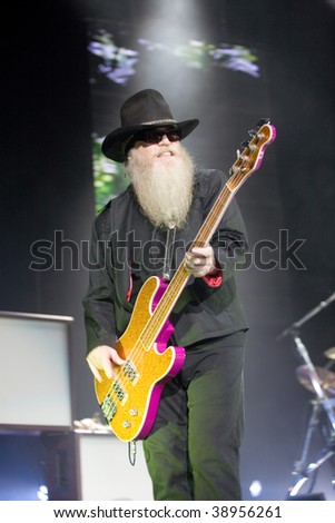 BUDAPEST-OCTOBER 15: ZZ TOP performs on stage at Sportarena October 15, 2009 in Budapest, Hungary