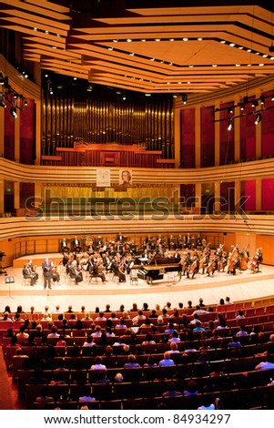 BUDAPEST - SEPT 18: MR Symphonic Orchestra perform on concert at  \