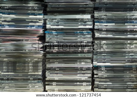 Plastic and paper cd case, used cd case.