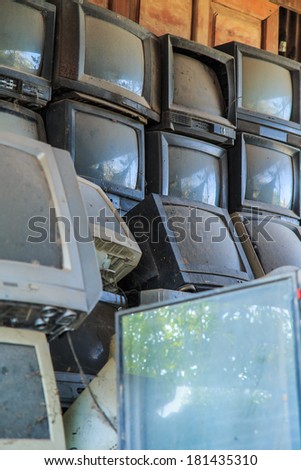 Old television repair shop