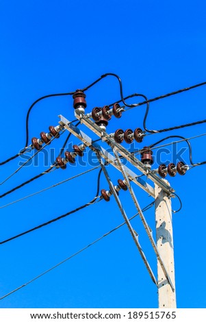 Wire on a power pole -Street Light