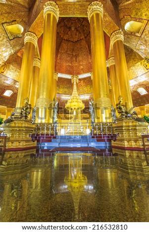 Swedaw Myat Temple Yangon, Myanmar (Burma) They are public domain or treasure of Buddhism, no restrict in copy or use