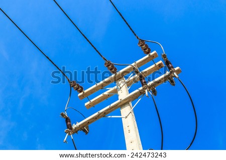 Power lines and insulators