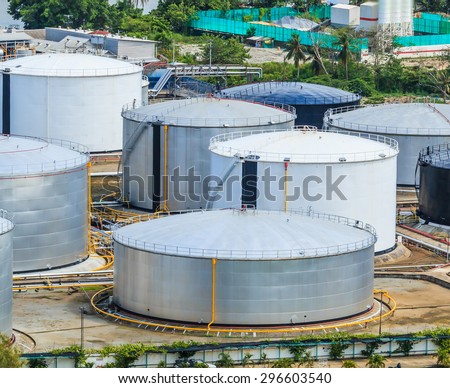 oil tank at bangkok Thailand