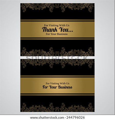 Thank You For You Business Card
