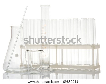 Chemical ware isolated on the white