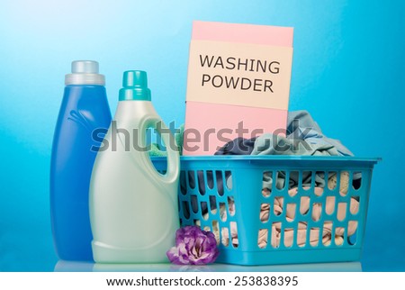 Washing powder and cleaning items with flowers