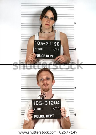 Male and Female Criminal Mug Shots Male and Female Criminal Mug Shots