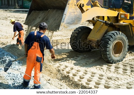 Worker and road loader.