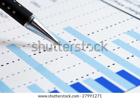Stock market graphs monitoring.
