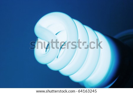 Fluorescent light bulb.