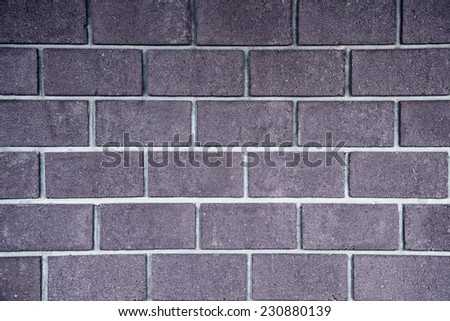 Color purple bricks wall background. Texture