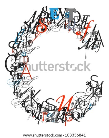 different font letters different font letters