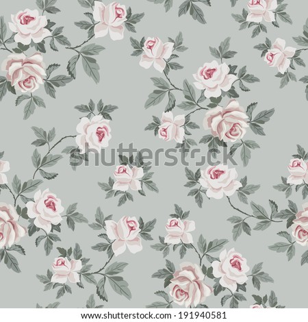 Seamless Vintage Flower Pattern Seamless Vintage Flower Pattern