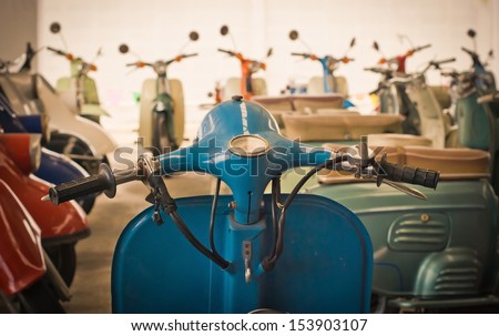 Classic Old Motorcycle