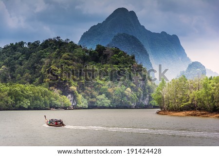 Surreal landscape by Phang Nga Bay, Thailand