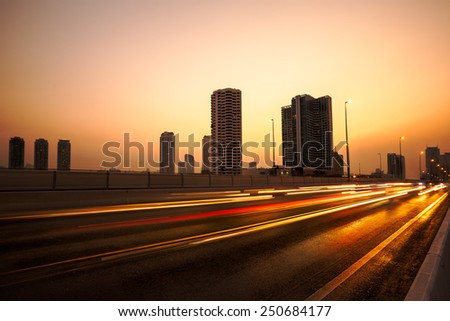 Twilight time traffic light in the city Twilight time traffic light in the city