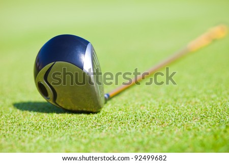 Driver golf club, Close-up of driver Head