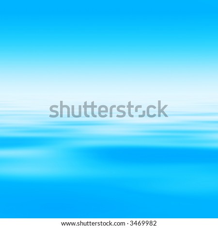 bright sky at morning with water surface (blank space for text)