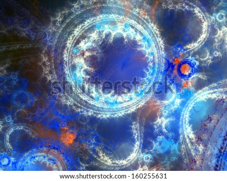 Abstract fractal shining background