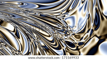 Abstract high resolution fluid-like pattern with various details in light blue, white, black and brown colors